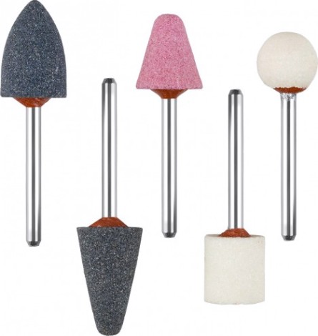 Абразивные шарошки-насадки ЗУБР Мастер для гравера и дрели, хвостовик d 3,2мм, 5 пред. [35992-H5]