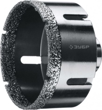 Алмазная коронка для сухого сверления ЗУБР d=80 х 35, M14 Профессионал [29865-80]