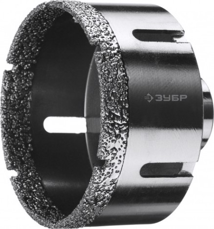 Алмазная коронка для сухого сверления ЗУБР d=83 х 35, M14 Профессионал [29865-83]