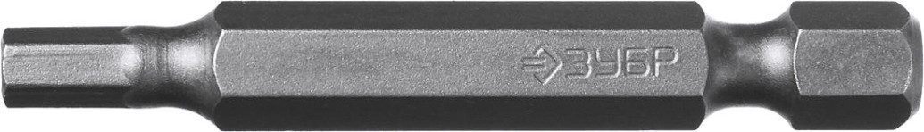 Бита для заворачивания ЗУБР МАСТЕР e 1/4", 50мм, hex4, 2шт [26007-4-50-2]