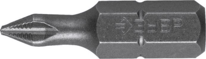 Бита для заворачивания ЗУБР МАСТЕР кованые,1/4", ph1, 25мм, 2шт [26001-1-25-2]