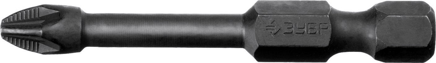 Бита для заворачивания ЗУБР ПРОФЕССИОНАЛ e 1/4", pz2, 50мм, 2шт [26023-2-50-S2]