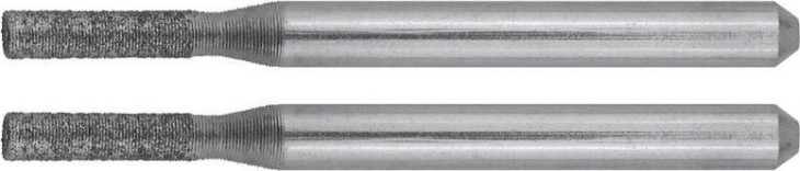 Борфреза алмазная ЗУБР d 2,3x10,0x3,2мм длина 38мм, 2шт. [35921]