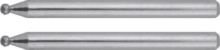 Борфреза алмазная ЗУБР d 2x3,2мм длина 38мм, 2шт. [35923]