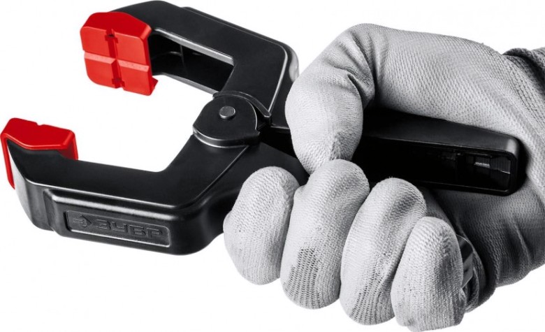 Cтрубцина легкая ЗУБР МАСТЕР мз-100 пружинный зажим 100/75 мм, [32247-10]