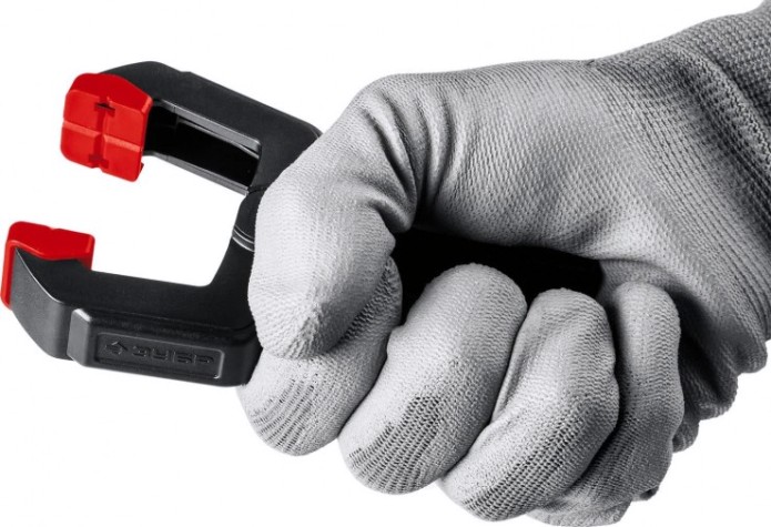 Cтрубцина легкая ЗУБР МАСТЕР мз-70 пружинный зажим 65/75 мм, [32247-7]