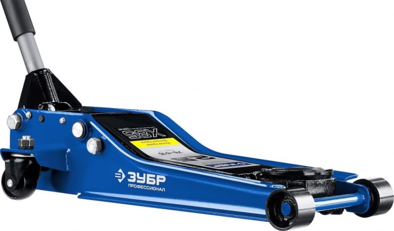 Домкрат подкатной ЗУБР Х85 "ПРОФЕССИОНАЛ" 2,5 т - 75/515 мм, "низкий подхват" 43051-3 [43051-3_z01]