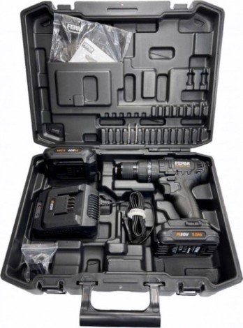 Дрель-шуруповерт аккумуляторная FERM CDM1147P
