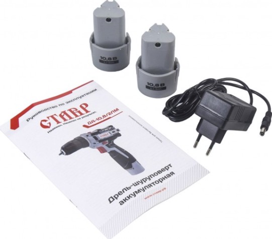 Дрель-шуруповерт аккумуляторная СТАВР ДА-10,8/2ЛМ [ст10,8-2лм]