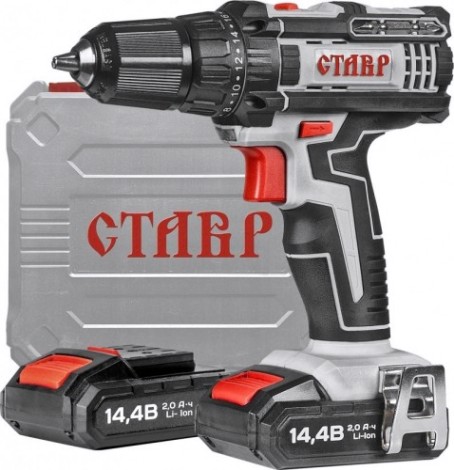 Дрель-шуруповерт аккумуляторная СТАВР ДА-14,4ЛК [ст14,4лкда]