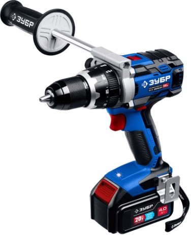 Дрель-шуруповерт аккумуляторная ЗУБР DB-211-42 Т7 2 АКБ (4 А·ч), бесщеточная кейс, Профессионал [DB-211-42]