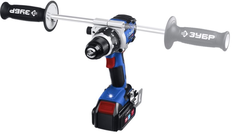 Дрель-шуруповерт аккумуляторная ЗУБР DB-211-42 Т7 2 АКБ (4 А·ч), бесщеточная кейс, Профессионал [DB-211-42]