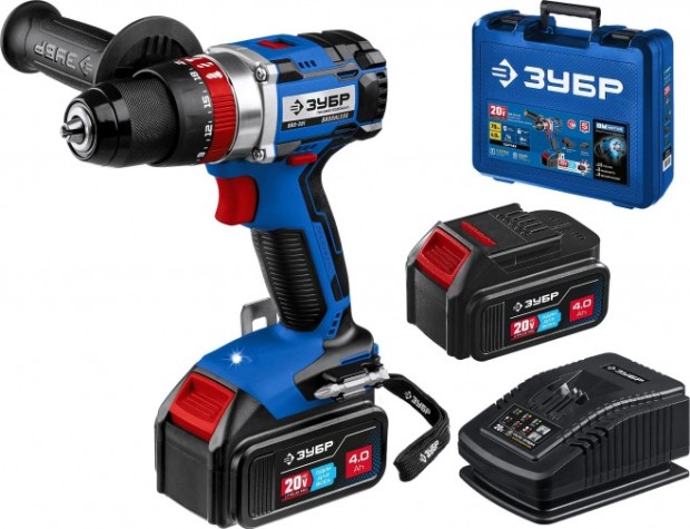 Дрель-шуруповерт аккумуляторная ЗУБР DBS-201-42 Профессионал