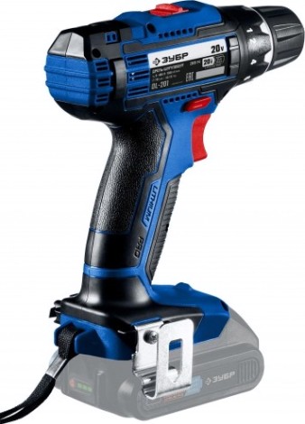 Дрель-шуруповерт аккумуляторная ЗУБР DL-201 без АКБ и ЗУ Профессионал