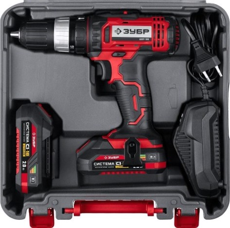 Дрель-шуруповерт аккумуляторная ЗУБР ДШЛ-185-22