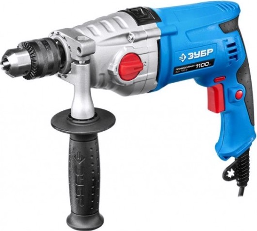 Дрель ударная сетевая ЗУБР ЗДУ-1100-2 ЭРМКМ2 Профессионал