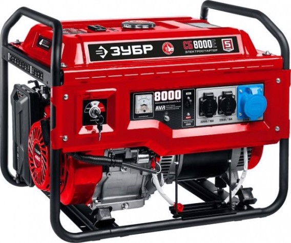Генератор бензиновый ЗУБР СБ-8000Е