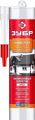 Герметик ЗУБР универсальный, белый [41233-0]