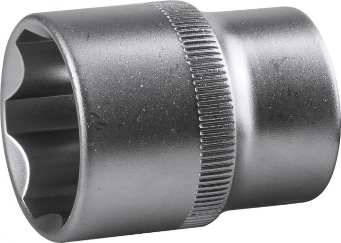 Головка шестигранная с посадкой 1/2" ЗУБР МАСТЕР SUPER LOCK 22 мм, торцовая cr-v, хром покрытие [27725-22_z02]