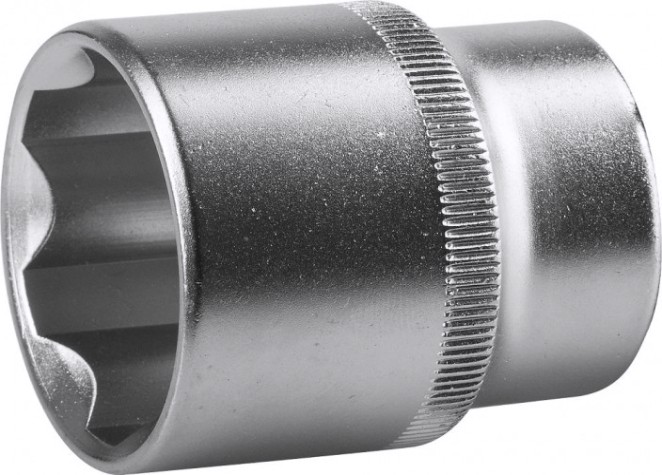 Головка шестигранная с посадкой 1/2" ЗУБР МАСТЕР SUPER LOCK 27 мм, торцовая cr-v, хром покрытие [27725-27_z02]