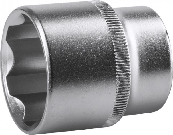 Головка шестигранная с посадкой 1/2" ЗУБР МАСТЕР SUPER LOCK 32 мм, торцовая cr-v, хром покрытие [27725-32_z02]