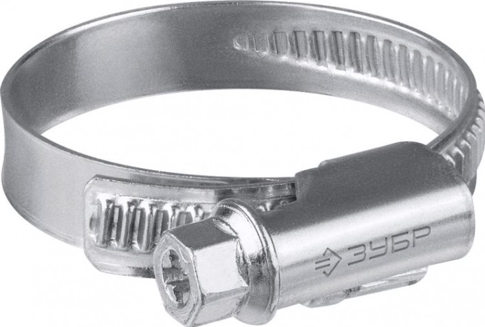 Хомут червячный ЗУБР X-9H 8-12 мм ширина 9 мм, цинк, 50 шт [37807-12]