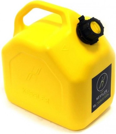Канистра для ГСМ и технических жидкостей KESSLER универсальная 10 литров желтая [А1-02-02]