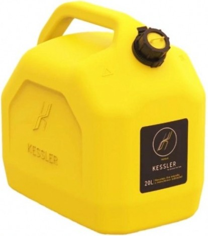 Канистра для ГСМ и технических жидкостей KESSLER универсальная 20 литров желтая [А1-02-03]
