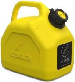 Канистра для ГСМ и технических жидкостей KESSLER универсальная 5 литров желтая [А1-02-01]