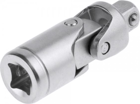 Кардан ЗУБР МАСТЕР 1/4" шарнир, cr-v, хроматированное покрытие [27723-1/4]