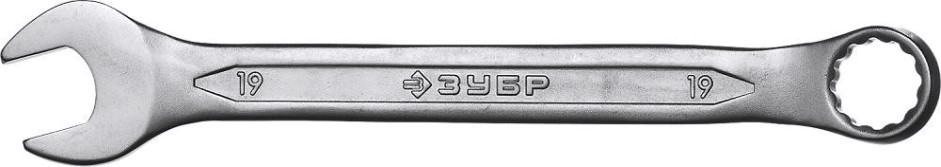 Ключ комбинированный ЗУБР МАСТЕР гаечный 19 мм, [27087-19_z01]