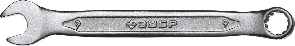 Ключ комбинированный ЗУБР МАСТЕР гаечный 9 мм, [27087-09]