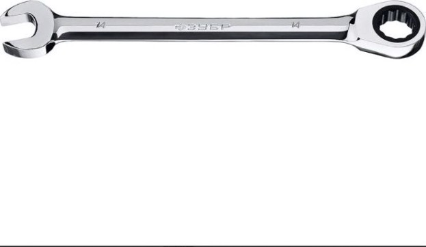 Ключ комбинированный ЗУБР ПРОФЕССИОНАЛ трещоточный 14 мм [27074-14_z01]