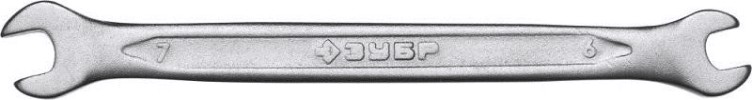Ключ рожковый ЗУБР 6 x 7 мм 27010-06-07 [27010-06-07]