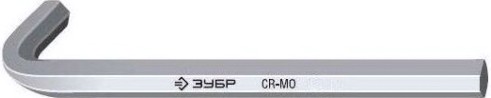 Ключ шестигранный ЗУБР ЭКСПЕРТ HEX 10 имбусовый cr-mo, сатинированное покрытие, [27451-10]