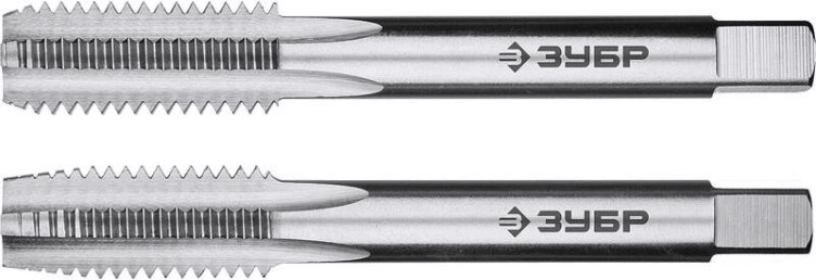 Комплект метчиков ЗУБР машинно-ручных М12x1.75мм, сталь Р6М5 [4-28007-12-1.75-H2_z01]