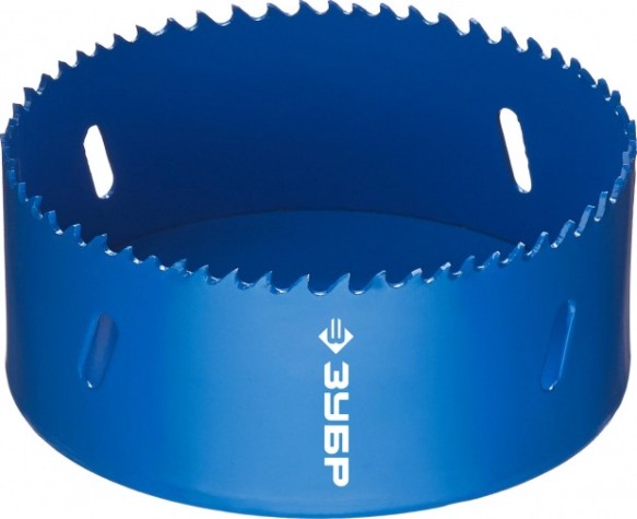 Коронка биметаллическая ЗУБР ЭКСПЕРТ 105 мм, быстрорежущая сталь [29531-105_z01]