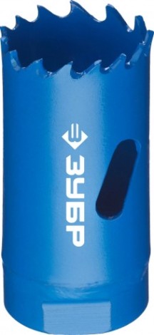 Коронка биметаллическая ЗУБР ЭКСПЕРТ 25 мм, быстрорежущая сталь [29531-025_z01]