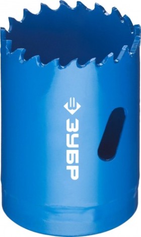 Коронка биметаллическая ЗУБР ЭКСПЕРТ 38 мм, быстрорежущая сталь