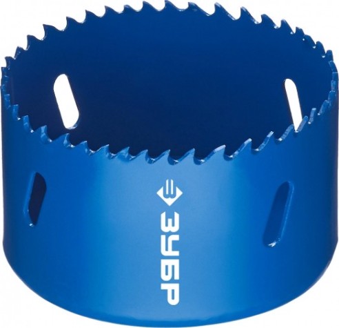 Коронка биметаллическая ЗУБР ЭКСПЕРТ 76 мм, быстрорежущая сталь [29531-076_z01]