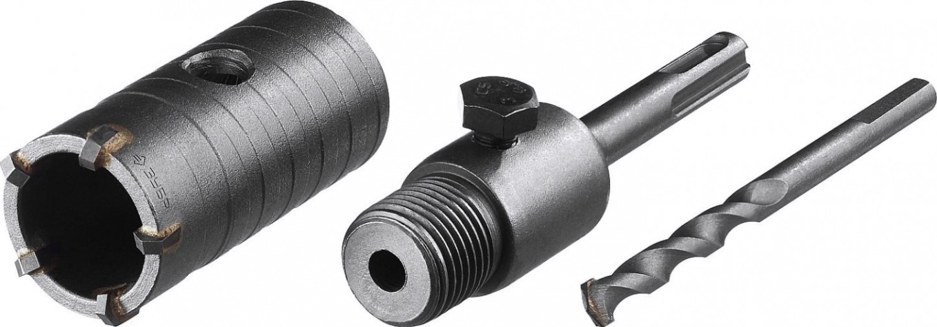 Коронка буровая SDS-plus ЗУБР МАСТЕР по бетону с державкой 50 мм [29211-50]