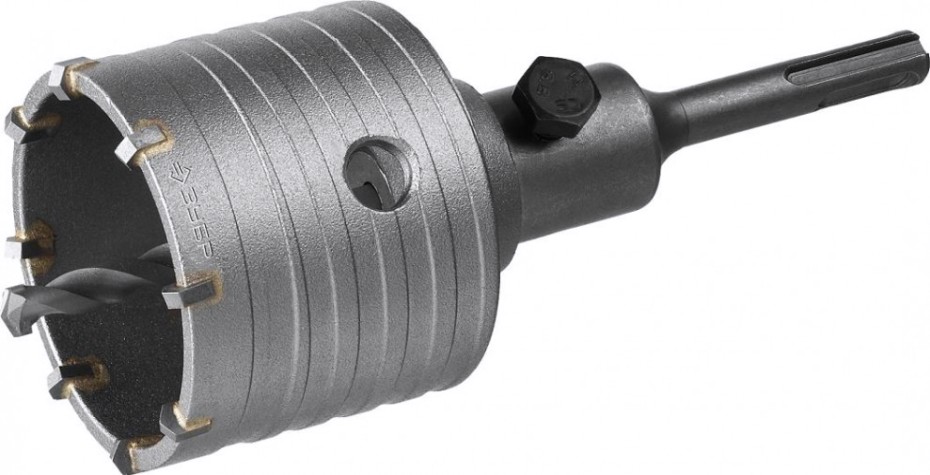 Коронка буровая SDS-plus ЗУБР МАСТЕР по бетону с державкой 65 мм [29211-65]