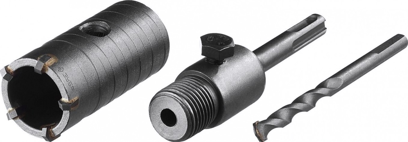 Коронка буровая SDS-plus ЗУБР МАСТЕР по бетону с державкой 68 мм [29211-68]