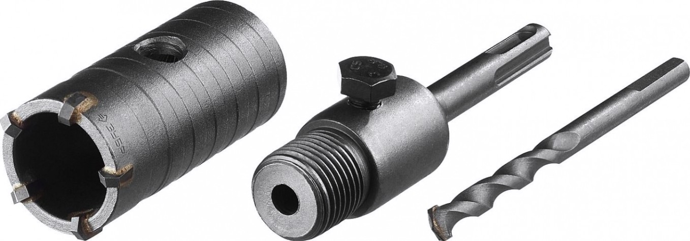 Коронка буровая SDS-plus ЗУБР МАСТЕР по бетону с державкой 73 мм [29211-73]