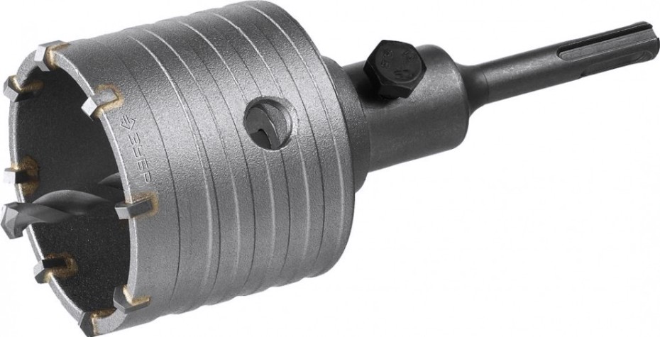 Коронка буровая SDS-plus ЗУБР МАСТЕР по бетону с державкой 80 мм [29211-80]