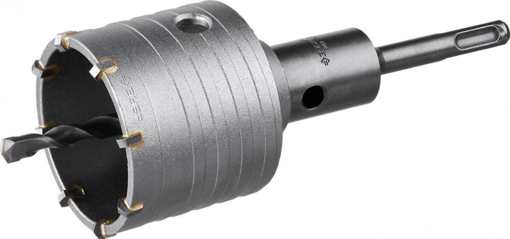 Коронка буровая SDS-plus ЗУБР ПРОФЕССИОНАЛ хвостовик, в сборе, 68 мм [2918-68_z01]