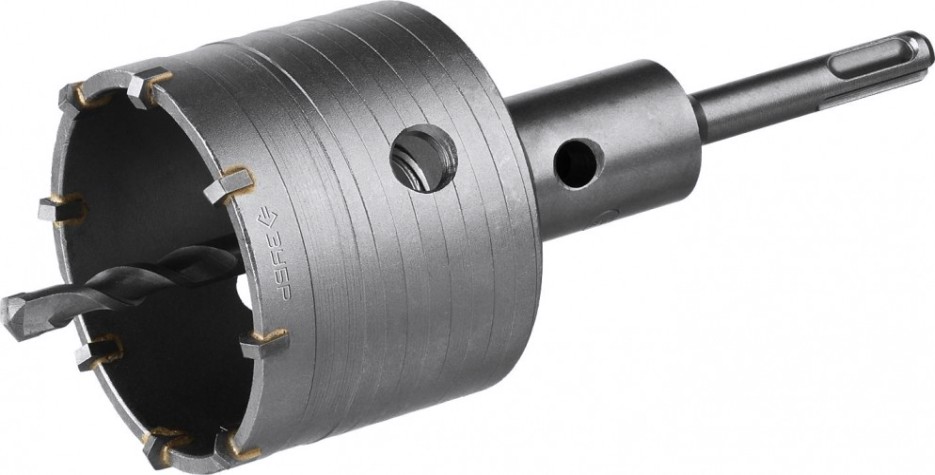 Коронка буровая SDS-plus ЗУБР ПРОФЕССИОНАЛ хвостовик, в сборе, 73 мм [2918-73_z01]