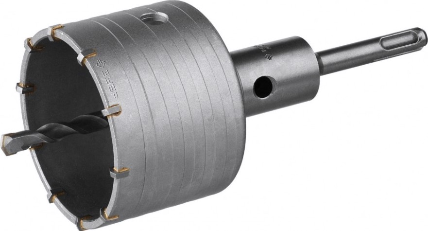 Коронка буровая SDS-plus ЗУБР ПРОФЕССИОНАЛ хвостовик, в сборе, 80 мм [2918-80_z01]