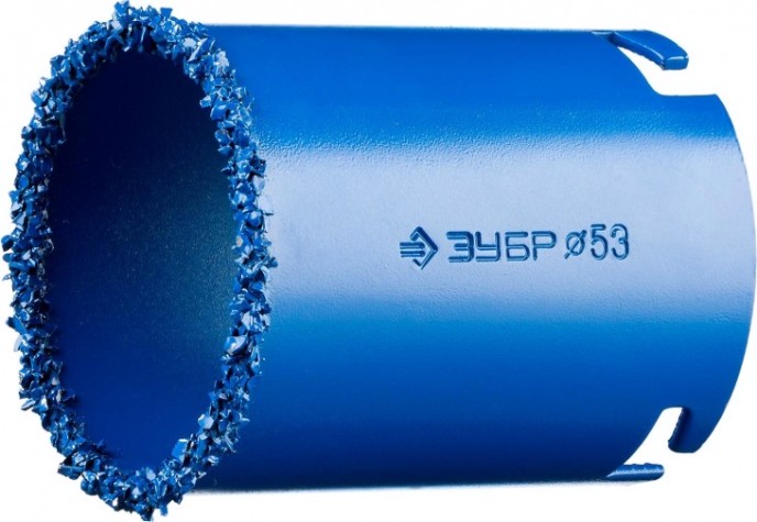 Коронка универсальная ЗУБР ПРОФЕССИОНАЛ c карбид-вольфрамовым нанесением, 53 мм [33350-53_z01]