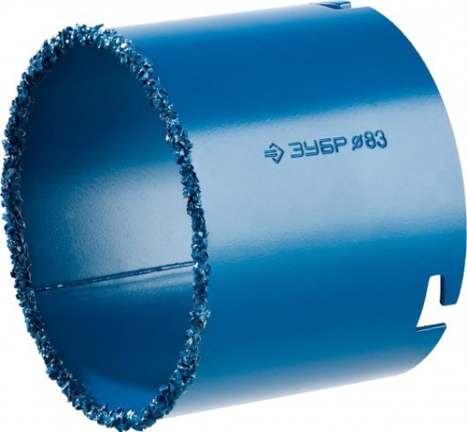 Коронка универсальная ЗУБР ПРОФЕССИОНАЛ c карбид-вольфрамовым нанесением, 83 мм [33350-83_z01]